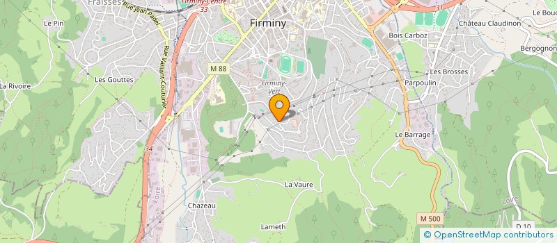 localisation de l'entreprise MONSIEUR ALBERT BELLOUT  FIRMINY