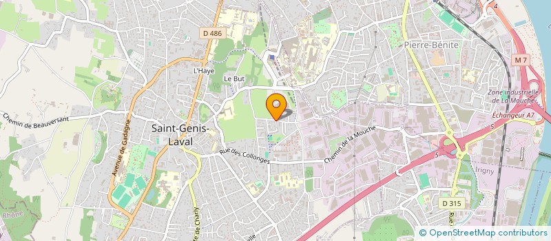 localisation de l'entreprise MONSIEUR ALBERT BENARROCH  SAINT-GENIS-LAVAL