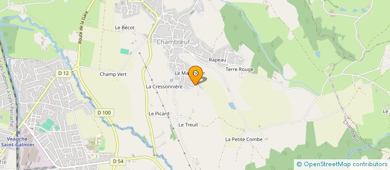 localisation de l'entreprise MONSIEUR ALBERT BENIER  CHAMBUF