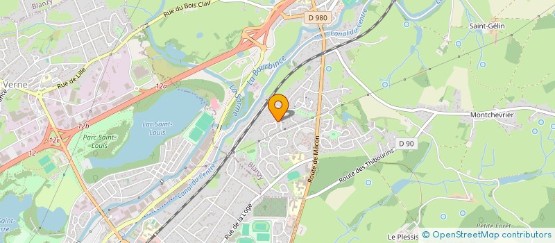 localisation de l'entreprise MONSIEUR ALBERT BERTHOMIER  BLANZY