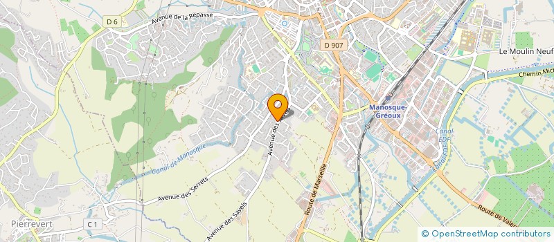 localisation de l'entreprise MONSIEUR ALBERT BERTRAND à MANOSQUE