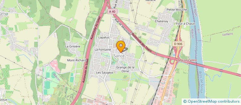 localisation de l'entreprise MONSIEUR ALBERT BIEVRE-POULALIER à MACON