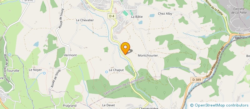 localisation de l'entreprise MONSIEUR ALBERT BLANC  SAINT-LAURENT-DE-CHAMOUSSET