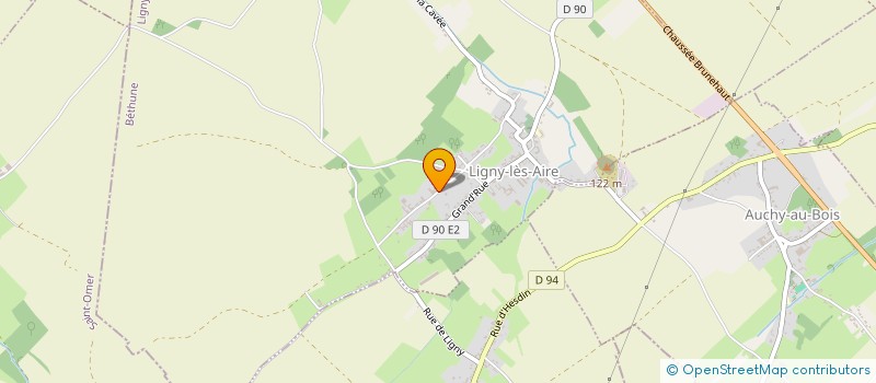 localisation de l'entreprise MONSIEUR ALBERT BLAREL  LIGNY-LES-AIRE