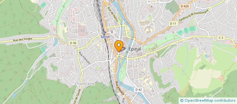 localisation de l'entreprise MONSIEUR ALBERT BODIER à EPINAL