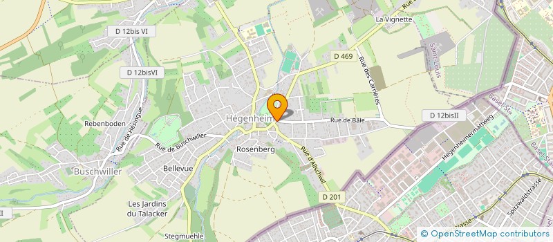 localisation de l'entreprise MONSIEUR ALBERT BOEGLIN  HEGENHEIM