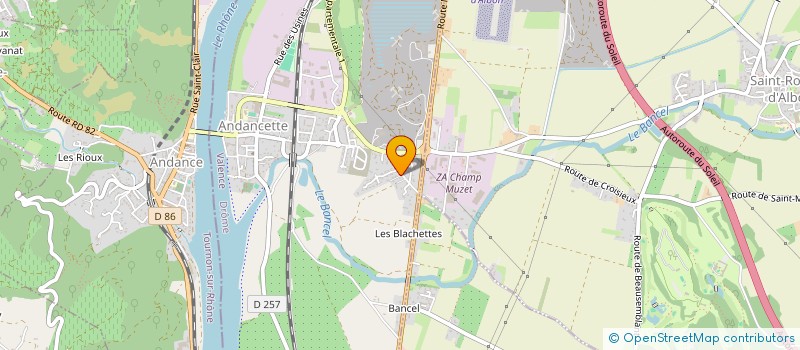 localisation de l'entreprise MONSIEUR ALBERT BONNEFOND  ANDANCETTE