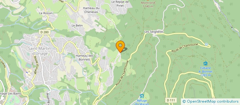 localisation de l'entreprise MONSIEUR ALBERT BONNET-GAMARD à SAINT-MARTIN-D'URIAGE