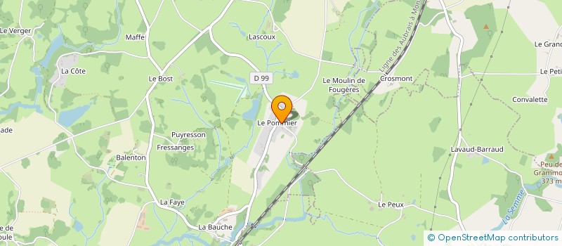 localisation de l'entreprise MONSIEUR ALBERT BOURDANEL à SAINT-MAURICE-LA-SOUTERRAINE