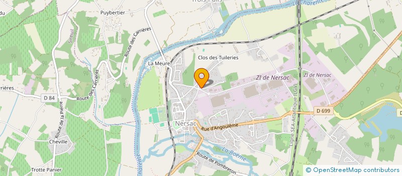 localisation de l'entreprise MONSIEUR ALBERT BOUREAU  MOUTHIERS-SUR-BOEME