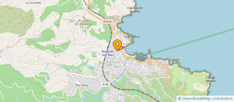 localisation de l'entreprise MONSIEUR ALBERT BRUGUE  BANYULS-SUR-MER