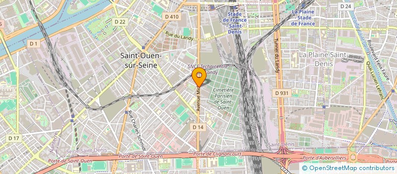 localisation de l'entreprise MONSIEUR ALBERT BUCHWALD à SAINT-OUEN-SUR-SEINE