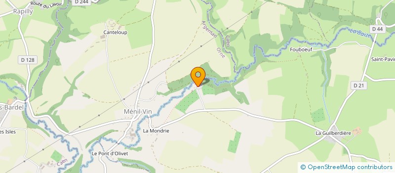 localisation de l'entreprise MONSIEUR ALBERT BUREL  SAINTE-HONORINE-LA-GUILLAUME