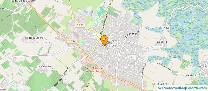 localisation de l'entreprise MONSIEUR ALBERT CAILLARD  SAINT-PIERRE-D'OLERON