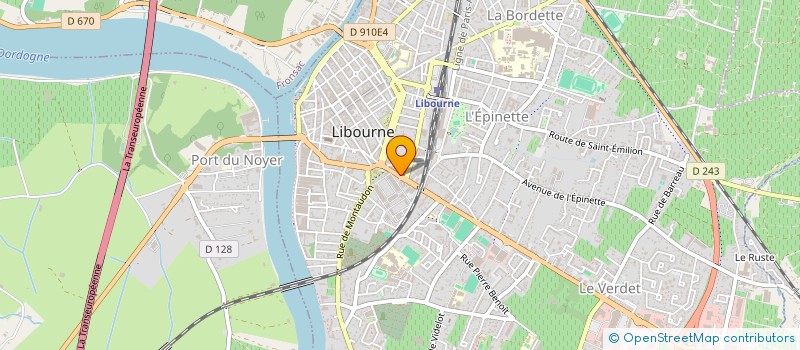 localisation de l'entreprise MONSIEUR ALBERT CALVIAC  LIBOURNE