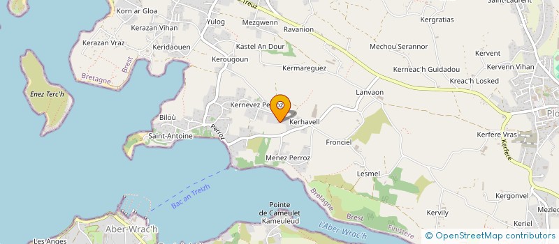 localisation de l'entreprise MONSIEUR ALBERT CAMBIANO  PLOUGUERNEAU