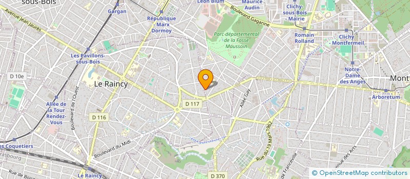 localisation de l'entreprise MONSIEUR ALBERT CARIOT à CLICHY-SOUS-BOIS