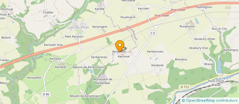 localisation de l'entreprise MONSIEUR ALBERT CARIOU  PLOUNEVENTER