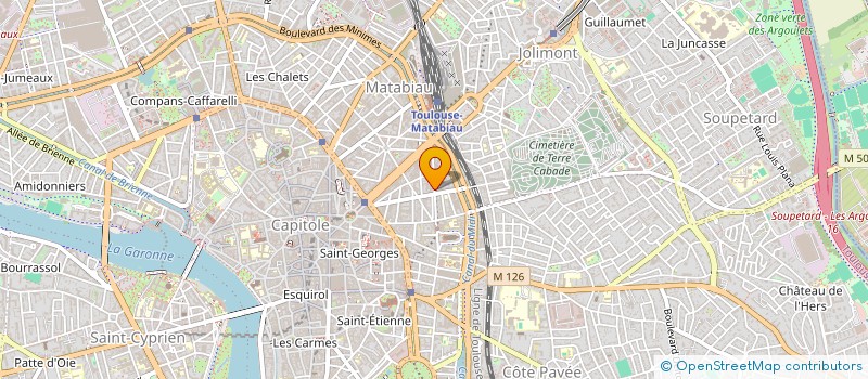 localisation de l'entreprise MONSIEUR ALBERT CARTRON  TOULOUSE