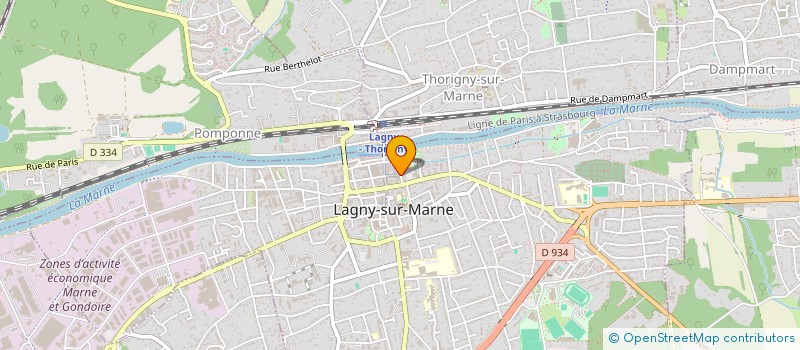 localisation de l'entreprise MONSIEUR ALBERT CHAMAK à LAGNY-SUR-MARNE