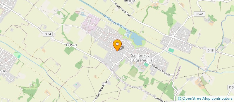 localisation de l'entreprise MONSIEUR ALBERT CHAMAYOU  SAINTE FOY D'AIGREFEUILLE