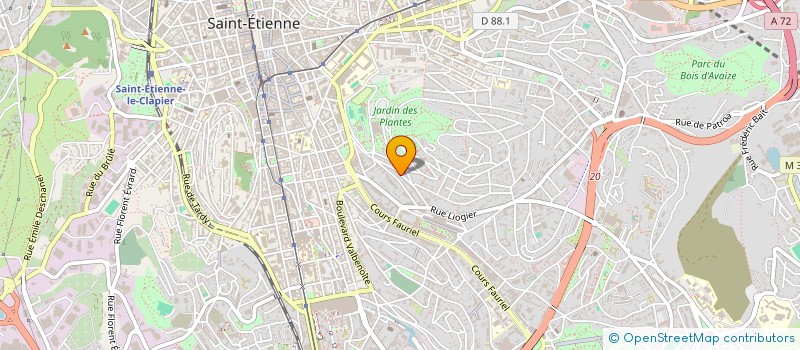 localisation de l'entreprise MONSIEUR ALBERT CHANUT à SAINT-ETIENNE