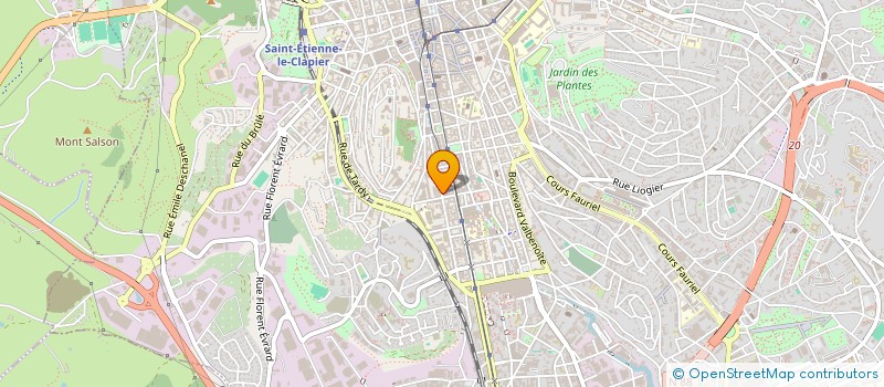 localisation de l'entreprise MONSIEUR ALBERT CHARBONNIER  SAINT-ETIENNE