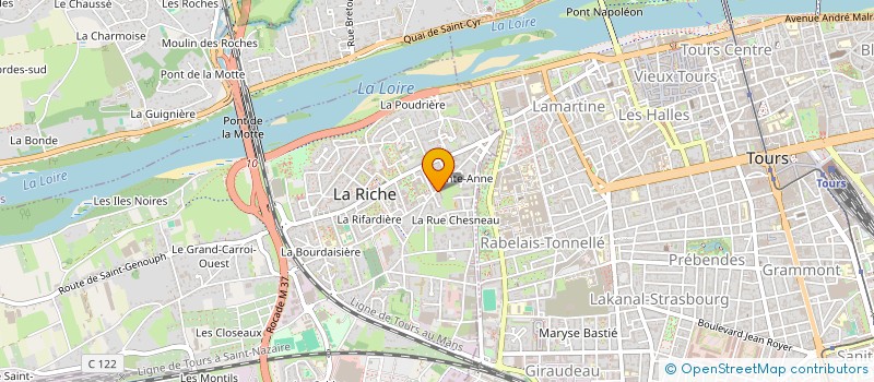 localisation de l'entreprise MONSIEUR ALBERT CHARTIER à LA RICHE