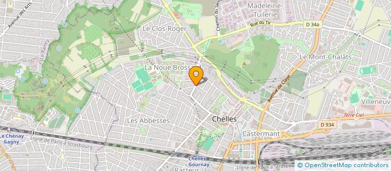 localisation de l'entreprise MONSIEUR ALBERT CHAU  CHELLES