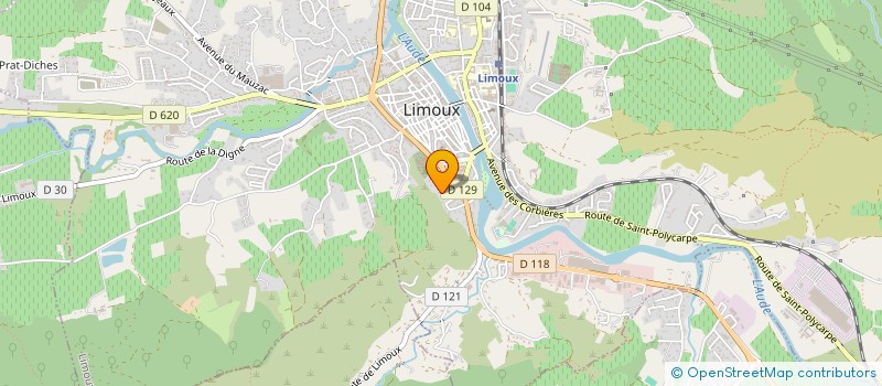 localisation de l'entreprise MONSIEUR ALBERT CHAUMOND  LIMOUX