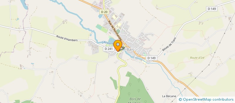 localisation de l'entreprise MONSIEUR ALBERT CHAUVEAU  BAIS