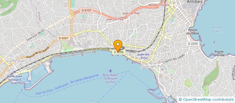 localisation de l'entreprise MONSIEUR ALBERT CHERQUI à ANTIBES