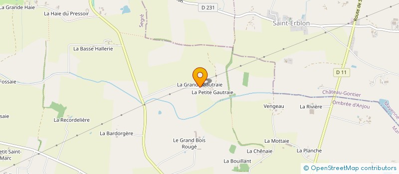 localisation de l'entreprise MONSIEUR ALBERT CHEVALIER à OMBREE D'ANJOU