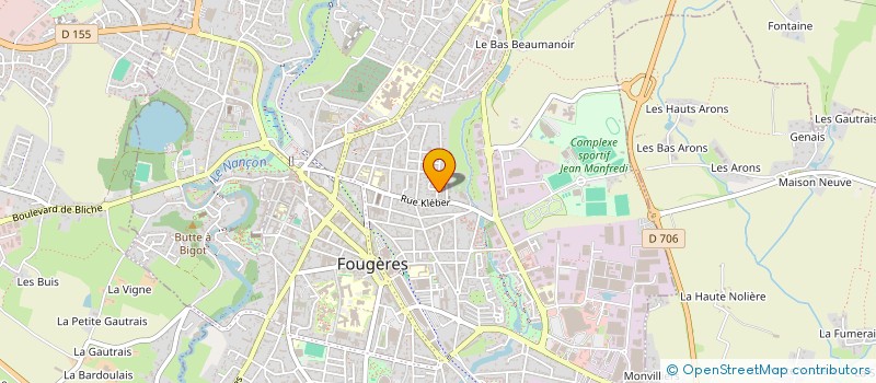 localisation de l'entreprise MONSIEUR ALBERT CHEVALLIER  FOUGERES