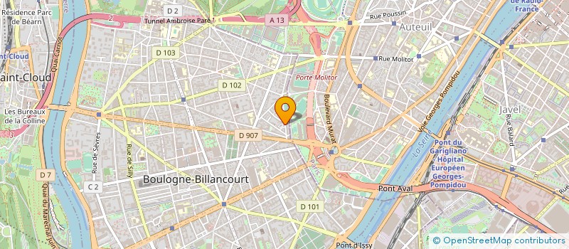 localisation de l'entreprise MONSIEUR ALBERT CHOURAQUI à BOULOGNE-BILLANCOURT