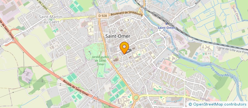 localisation de l'entreprise MONSIEUR ALBERT CLAEREBOUT  SAINT-OMER