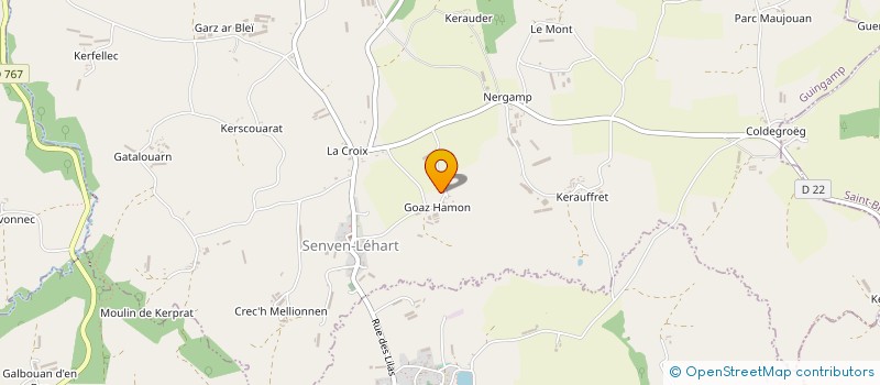 localisation de l'entreprise MONSIEUR ALBERT CLEMENT  SENVEN-LEHART