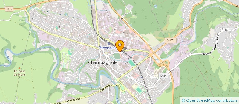 localisation de l'entreprise MONSIEUR ALBERT CLERC  CHAMPAGNOLE