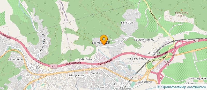 localisation de l'entreprise MONSIEUR ALBERT CLOGIER  LE CANNET-DES-MAURES