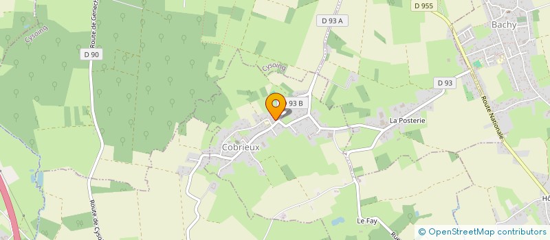localisation de l'entreprise MONSIEUR ALBERT COCHETEUX à COBRIEUX