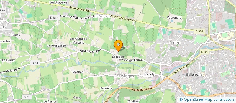 localisation de l'entreprise MONSIEUR ALBERT CORGIER à GLEIZE