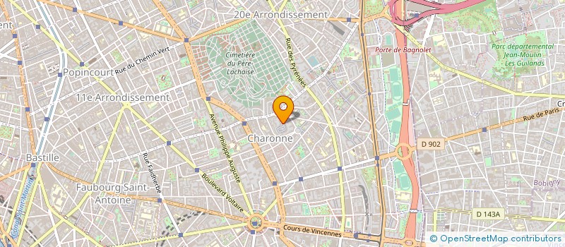 localisation de l'entreprise MONSIEUR ALBERT COSTA  PARIS