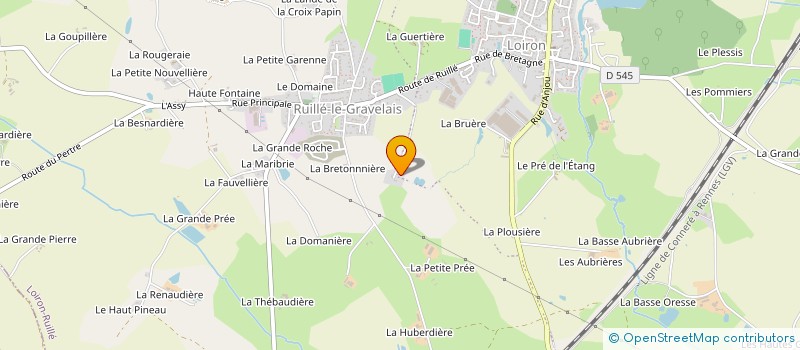 localisation de l'entreprise MONSIEUR ALBERT COUDRAY à LOIRON-RUILLE