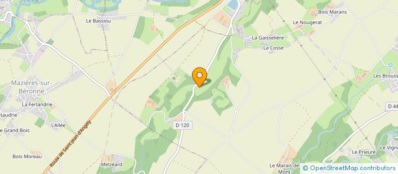 localisation de l'entreprise MONSIEUR ALBERT COUSSONNEAU  MELLE