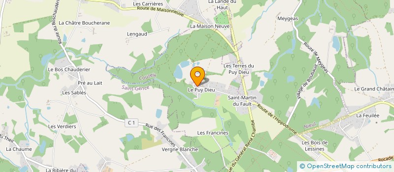 localisation de l'entreprise MONSIEUR ALBERT COUVIDOUX  COUZEIX