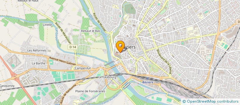 localisation de l'entreprise MONSIEUR ALBERT CURE à BEZIERS