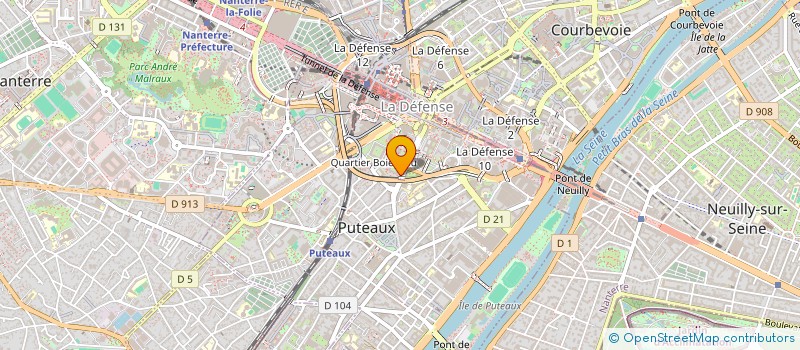 localisation de l'entreprise MONSIEUR ALBERT CUZON  PUTEAUX