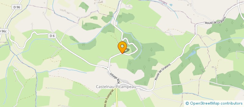 localisation de l'entreprise MONSIEUR ALBERT DA SILVA  CASTELNAU-PICAMPEAU