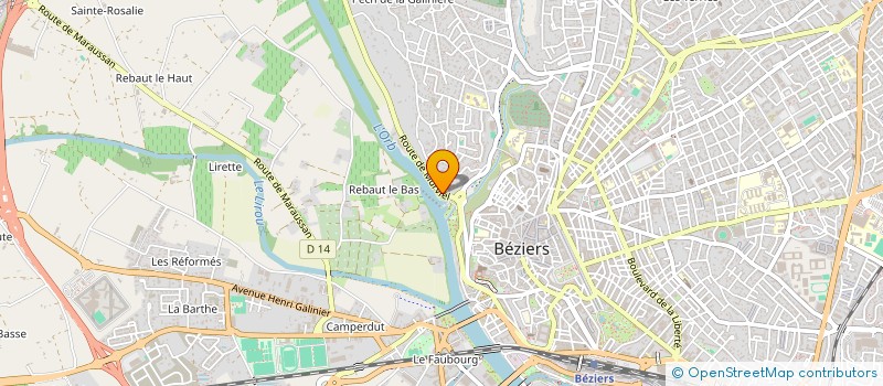 localisation de l'entreprise MONSIEUR ALBERT DALAKOV  BEZIERS