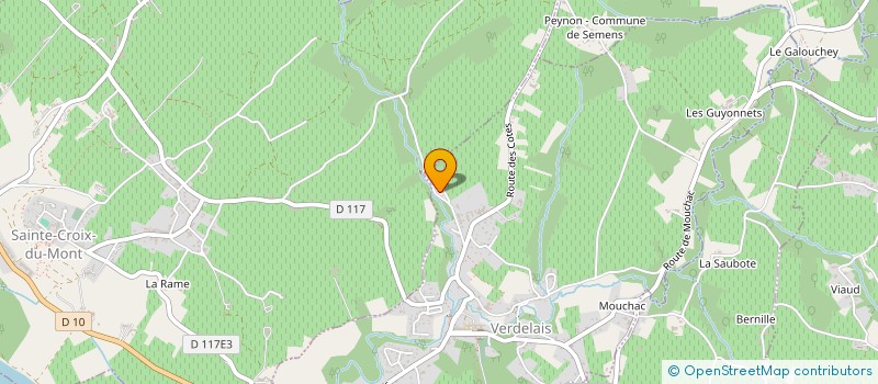 localisation de l'entreprise MONSIEUR ALBERT DAUGEY  VERDELAIS